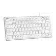 A4tech FX51, kancelářská klávesnice, nízkoprofilová, USB, CZ, bílá