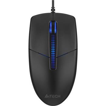 A4tech N-530S, podsvícená kancelářská myš, 1200 DPI, USB, černá
