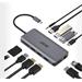 ACER 12IN1 TYPE C DONGLE: 2 x USB3.2, 2 x USB2.0, 1x SD/TF, 2 x HDMI, 1 x PD, 1 x DP, 1 x RJ45, 1 x 3.5 Audio