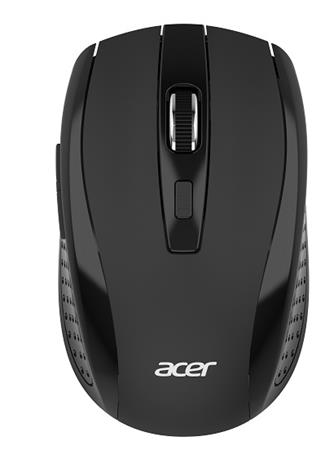 Acer Wireless mouse MX202 Black - RF 2.4 GHz dongle,1000/1200/1600dpi,6 tlačítek,54g (bez baterií), retail pack