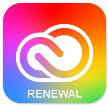 Adobe CC for TEAMS All Apps MP ENG COM RENEWAL 1 User L-4 100+ (12 Months)