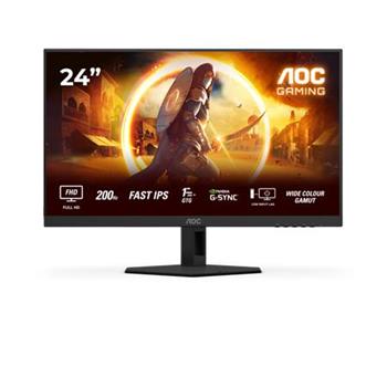AOC LCD herní 24G4HRE 23,8" IPS/1920x1080@200Hz/0,5ms/300cd/2xHDMI/DP/Repro/VESA