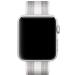 Apple Watch 42mm White Stripe Woven Nylon