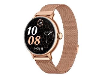 ARMODD Candywatch 5 GPS rose gold s kovovým řemínkem + silikonový řemínek