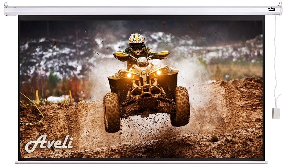 AVELI elektrické projekční plátno, 532x299 (16:9) 240"