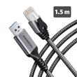 AXAGON ADE-AM15 USB-A Gigabit Ethernet adaptér s integrovaným síťovým CAT6 kabelem RJ-45 (1,5 m)l