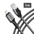 AXAGON ADE-CM50 USB-C Gigabit Ethernet adaptér s integrovaným síťovým CAT6 kabelem RJ-45 (5 m)