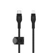 Belkin BOOST CHARGE™ Lightning/USB-C kabel, 2m, černý - odolný PRO Flex