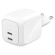 Belkin BOOST CHARGE™ PRO Duální 67W USB-C Power Delivery GaN PPS nástěnná nabíječka, bílá