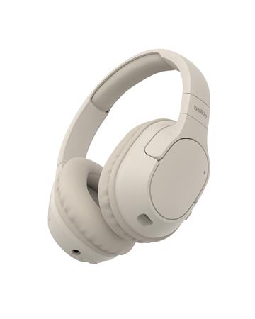 Belkin SOUNDFORM™ Surround - Wireless Over-Ear Headphones - bezdrátová sluchátka, béžová