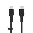 Belkin USB-C na USB-C kabel, 1m, černý - Flex