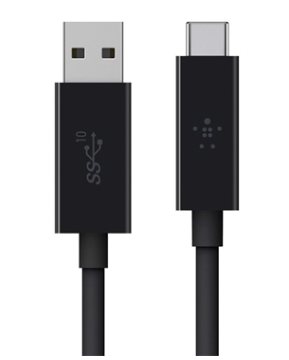 Belkin USB-C/USB-A 3.1 kabel, 0,9m, černý