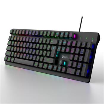 C-TECH herní klávesnice Riven (GKB-16), casual gaming, CZ/SK, duhové podsvícení,