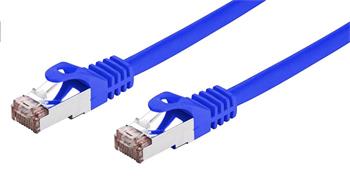 C-TECH Kabel patchcord Cat6, FTP, modrý, 0,5m