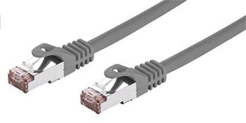 C-TECH Kabel patchcord Cat6, FTP, šedý, 0,5m