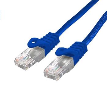 C-TECH Kabel patchcord Cat6, UTP, modrý, 0,5m