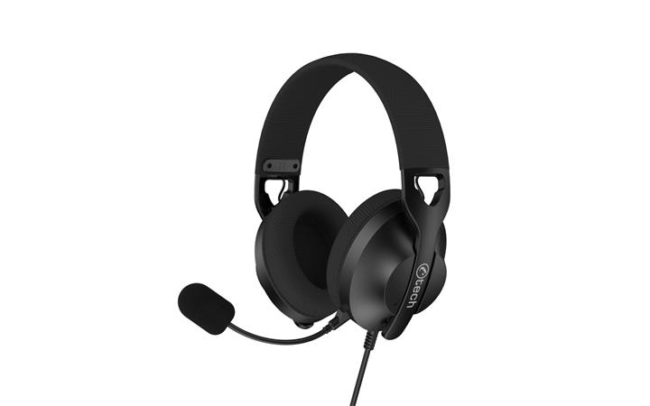 C-TECH sluchátka s mikrofonem Nemesis V3 (GHS-19U), USB, náhlavní, černá