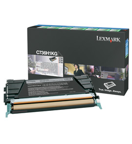 C736, X736, X738 Black High Yield Return Programme Toner Cartridge (12K)