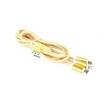 CABLEXPERT Kabel USB A Male/Micro B + Type-C + Lightning, 1m, opletený, zlatý, blister