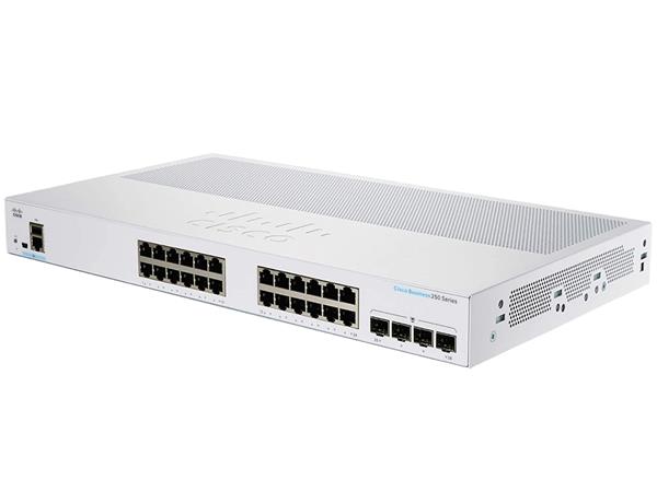 Cisco CBS250-24T-4G (24xGbE,4xSFP,fanless) - REFRESH