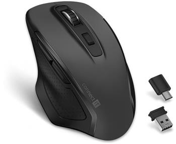 CONNECT IT Dual SmartSwitch bezdrátová myš, USB-A + C (+1x AA baterie zdarma), Š
