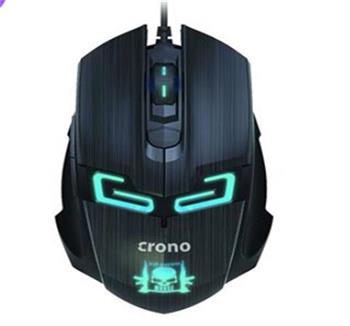 Crono CM647 - optická herní myš, USB konektor, rozlišení 800/1200/1600 DPI , modré podsvícení