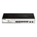D-Link DGS-1210-10P/ME 8-Port 10/100/1000BASE-T PoE + 2-Port 1 Gbps SFP Metro Ethernet Managed Switch, 65W