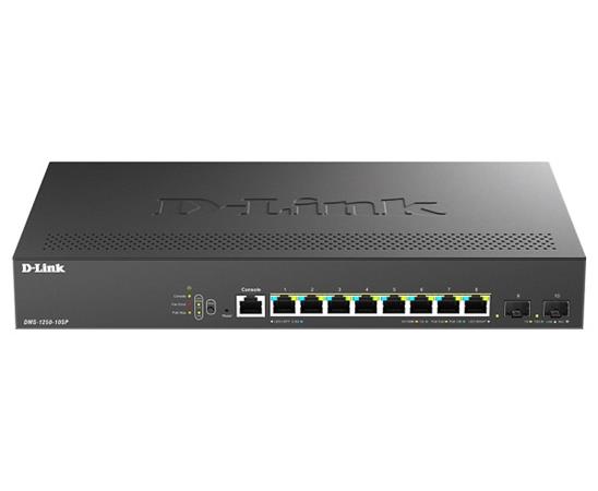 D-Link DMS-1250-10SP - 8-Port Multi-Gigabit Smart Managed Switch