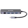 D-Link DUB-2334 5-in-1 USB-C Hub with Gigabit Ethernet/Power Delivery