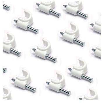 DATACOM Kabelová příchytka (6mm) bílá 100ks