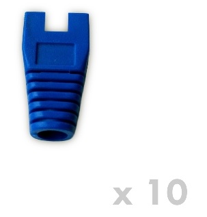 DATACOM Návlek pro plug RJ45 s výřezem modrý (10ks)