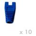 DATACOM Návlek pro plug RJ45 s výřezem modrý (10ks)