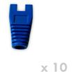 DATACOM Návlek pro plug RJ45 s výřezem modrý (10ks)