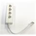 DATACOM Rozčtverka UTP CAT3 4xRJ45 (8p2c-1M/4F)