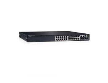 Dell Powerswitch N2224PX-ON 24x1/2.5G PoE 30W/60W 4x25G 2x40G Stacking 1xAC PSU IO/PS airflow OS6