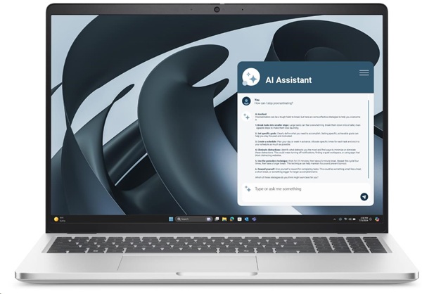DELL Pro 16 Plus PB16255 Copilot+/ Ryzen AI 7 350/32GB/512GB SSD/16" IPS FHD+/IR Cam & Mic/W11P/3Y ProSpt/stříbrná