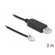 Delock Adapter cable USB Type-A to Serial RS-232 RJ10 with ESD protection Meade Autostar 2 m