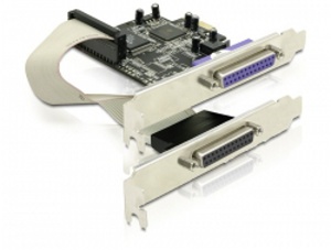 Delock adaptér PCI Express x1 2xparalelní port