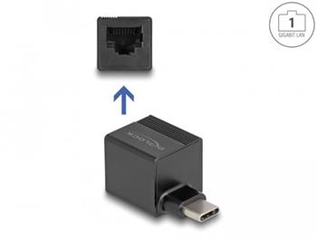 Delock Adaptér USB Type-C™ na Gigabit LAN mini