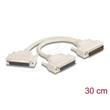 Delock Adaptér z 50 pin zástrčkového konektoru Y-Cable Splitter D-Sub na 2 x 50 pin zásuvky D-Sub, se šrouby,30 cm