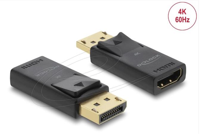 Delock Adaptér z Active DisplayPort 1.2 na HDMI, 4K, s funkcí HDR