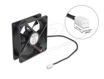 Delock Axiální ventilátor: 5 V DC, 92 x 92 x 25 mm, černý