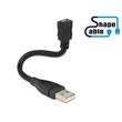 Delock Cable USB 2.0 Type-A male > USB 2.0 Micro-B female ShapeCable 0.15 m