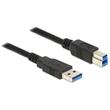 Delock Cable USB 3.0 Type-A male > USB 3.0 Type-B male 5.0 m black