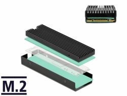 Delock chladič pro M.2 SSD 2280, černá