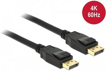 Delock Displayport 1.2 kabel samec > Displayport samec 4K 60 Hz 1,5 m