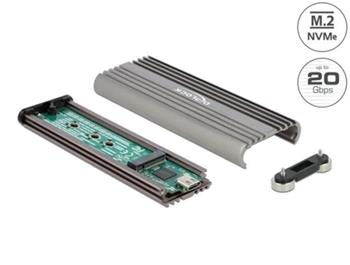 Delock Externí pouzdro pro M.2 NVMe PCIe SSD se SuperSpeed USB 20 Gbps (USB 3.2 Gen 2x2) USB Type-C™ samice - beznástroj