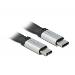 Delock FPC plochý stuhový kabel, USB Type-C™ na DisplayPort (DP Alt Mode) 4K 60 Hz, 14 cm