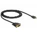 Delock Kabel DVI 18+1 samec > HDMI-A samec 1 m černý