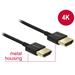 Delock Kabel High Speed HDMI s Ethernetem - HDMI-A samec > HDMI-A samec 3D 4K 3 m aktivní Slim Premium